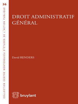 cover image of Droit administratif général
